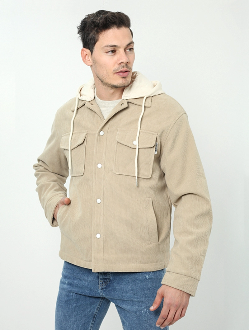 Blouson velours avec capuche
